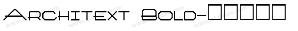 Architext Bold字体转换
